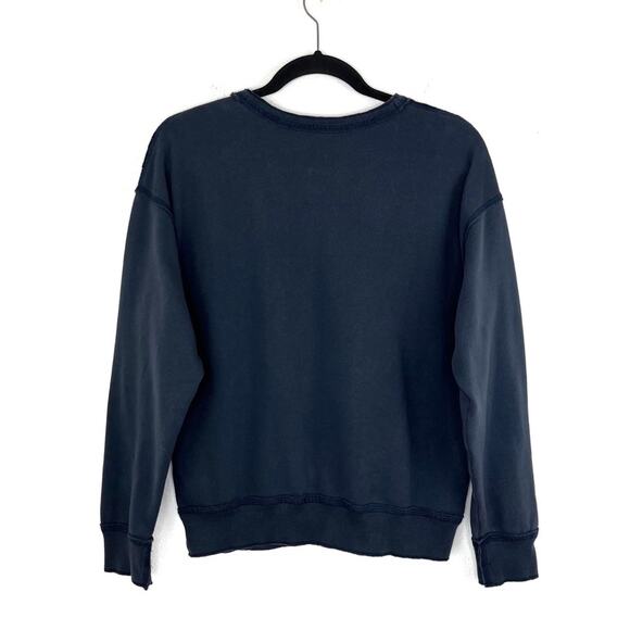 Abercrombie & Fitch Sweatshirt Pullover New York Address Navy Small - Picture 2 of 7